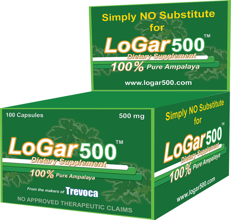 Logar500 ampalaya capsule bottle.